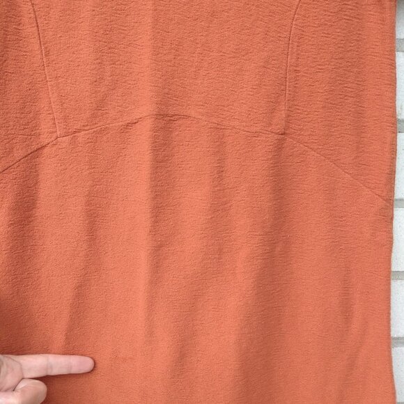 Zara Trafaluc Orange Tunic Top Dress - Picture 4 of 10